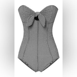 Lisa Marie Fernandez Swimsuit black Gingham